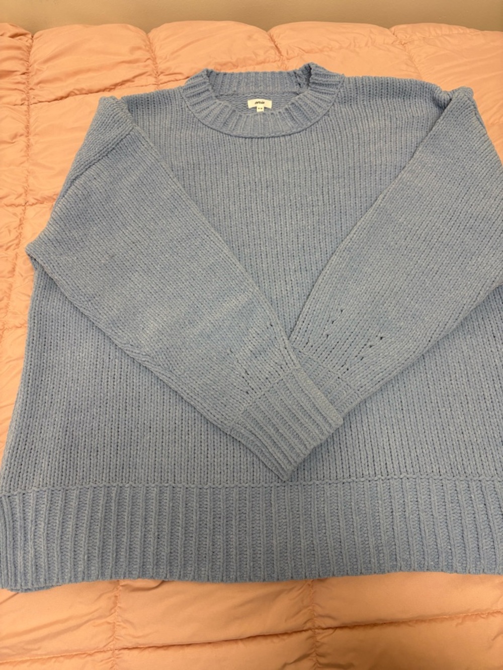 AERIE Women’s Lightweight Crewneck Sweater - Light Blue